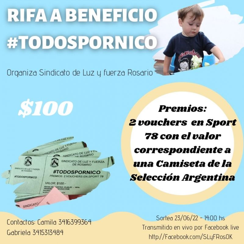  ¡RIFA A BENEFICIO! #TODOSPORNICO